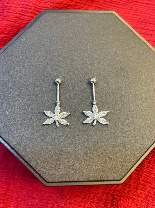 92.5 Silver Leaf Bugadi Pair for Women | Floral Helix Earrings | Minimal Daily Wear Jewellery