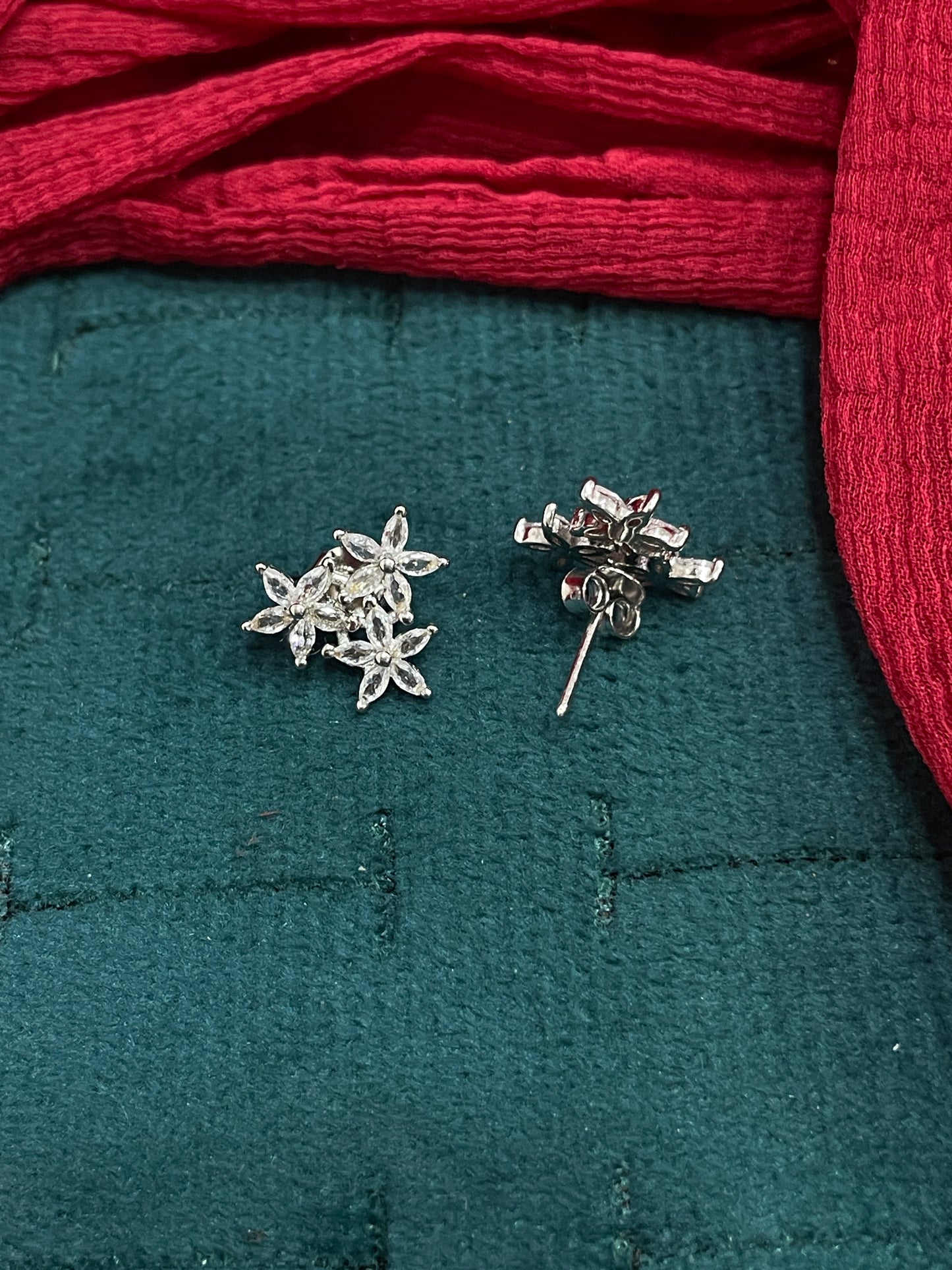 92.5 Silver Star Earrings | Stylish Trendy Design | Elegant Jewellery