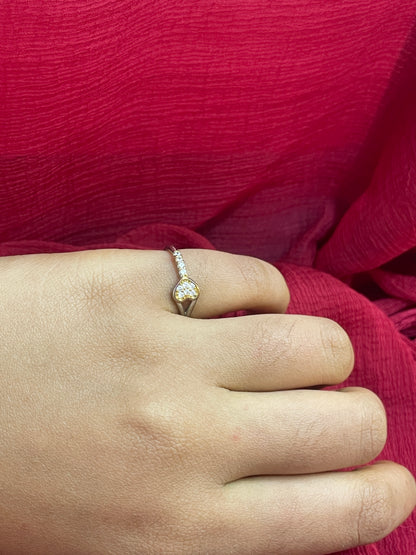 92.5 Silver Heart Ring for Women Size 12 | Stylish Affection Motif | Elegant Gift Jewellery