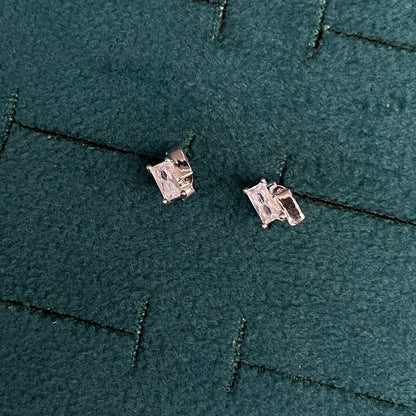 92.5 Silver Minimal Stud Earrings | Clean Classy Design | Jewellery pair