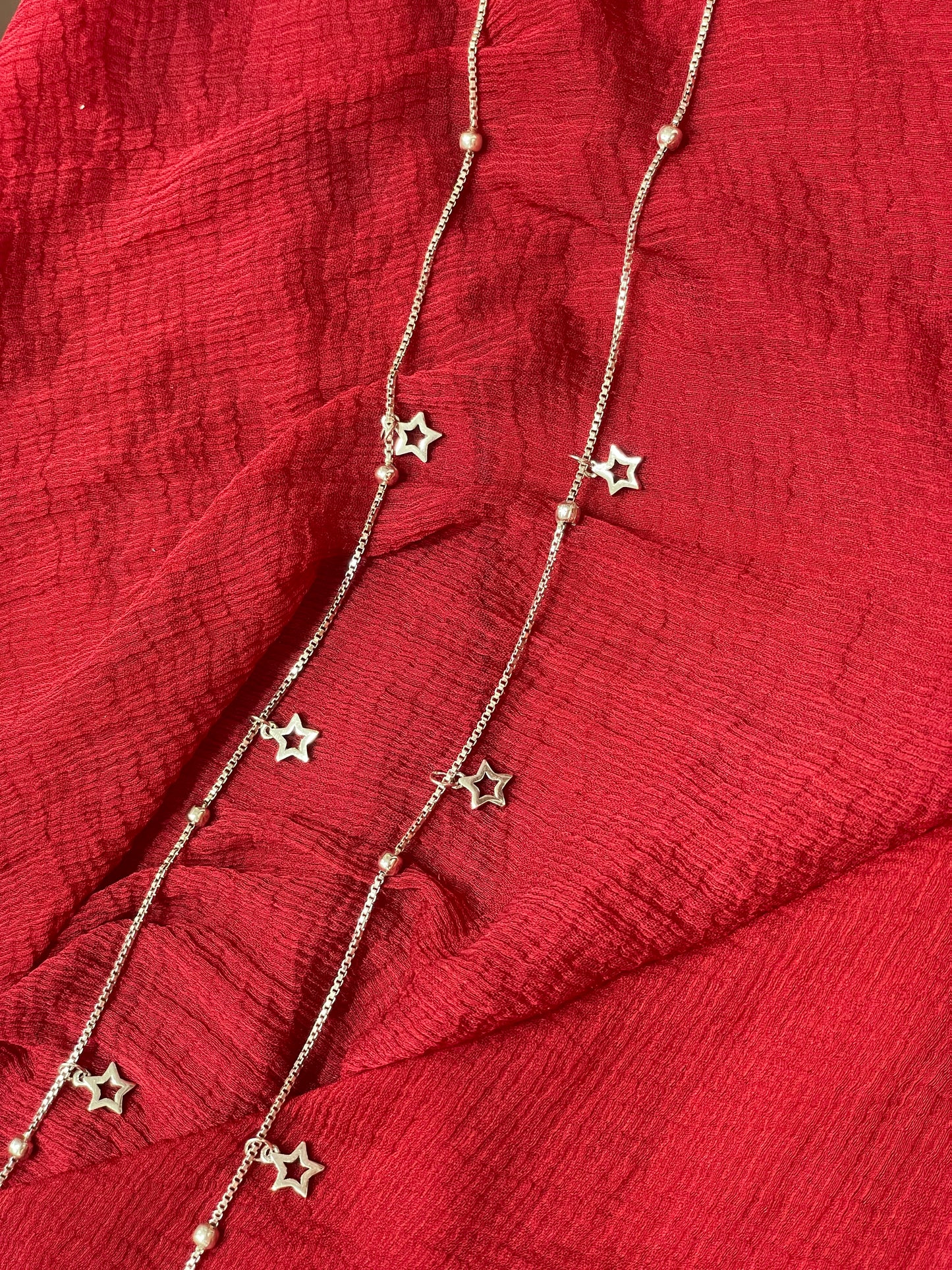 92.5 Silver Star Anklets | Premium Stylish Classy Design | Jewellery