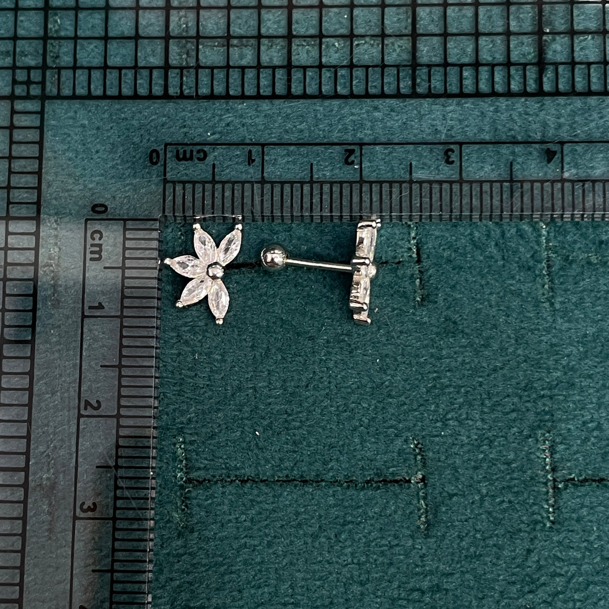 92.5 Silver Five Leaf Earrings | Minimal Floral Design | Jewellery pair