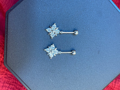 92.5 Silver Stylish Bugadi Pair for Women | Minimal Helix Earrings | Daily Wear Jewellery