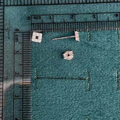 92.5 Silver Mini Square Studs | Classy Minimal Design | Jewellery pair