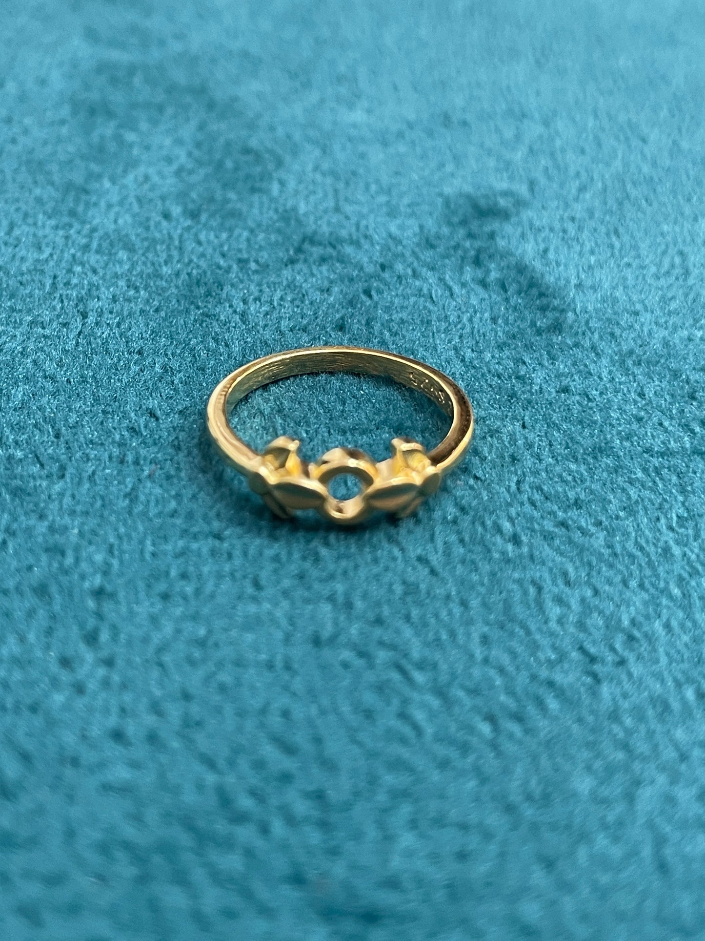 92.5 Silver Gold Plated Kids Ring | Stylish Cute Design | Elegant Kids Jewellery