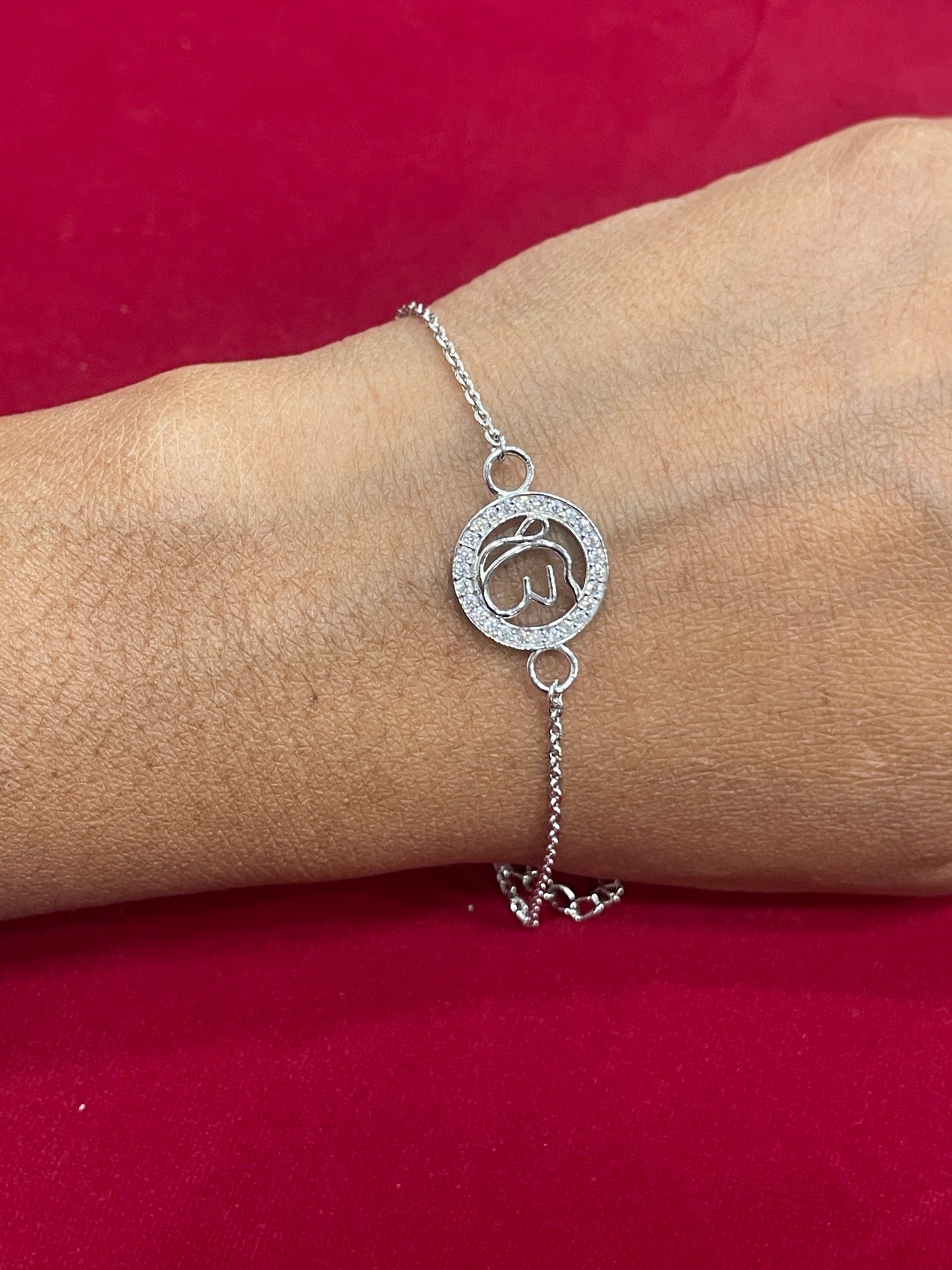 925 Sterling Silver Ik Onkar Rakhi | Stone-Studded Chain Rakhi for Raksha Bandhan