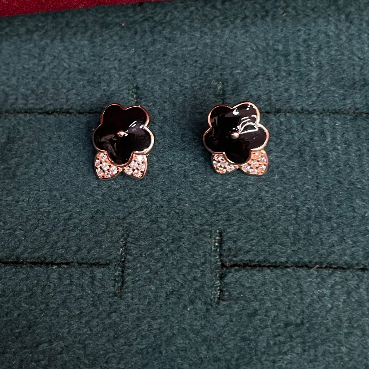 92.5 Silver Rose Gold Plated Minimal Stud Earrings for Women | Elegant Modern Design | Stylish Jewellery pair