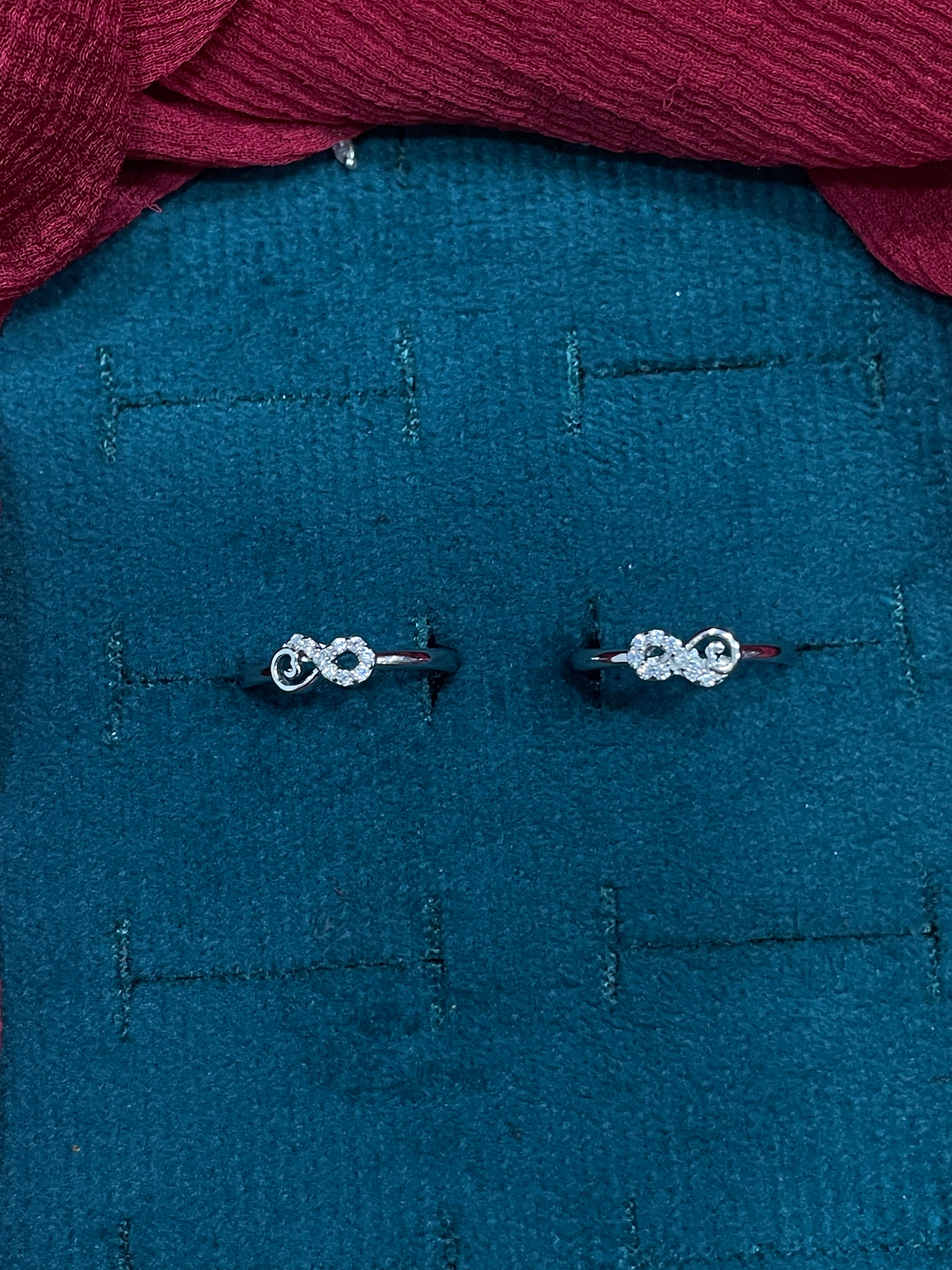 925 Silver Infinity Toe rings