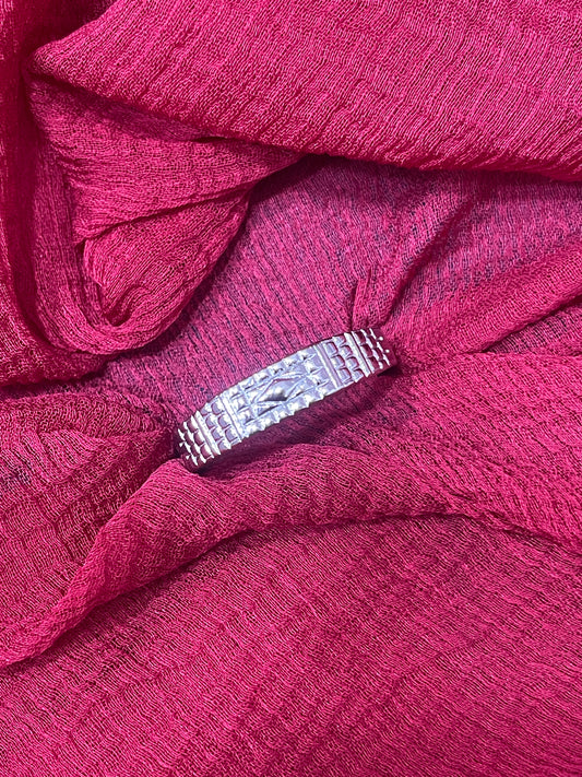 92.5 silver stylish men’s ring size 19