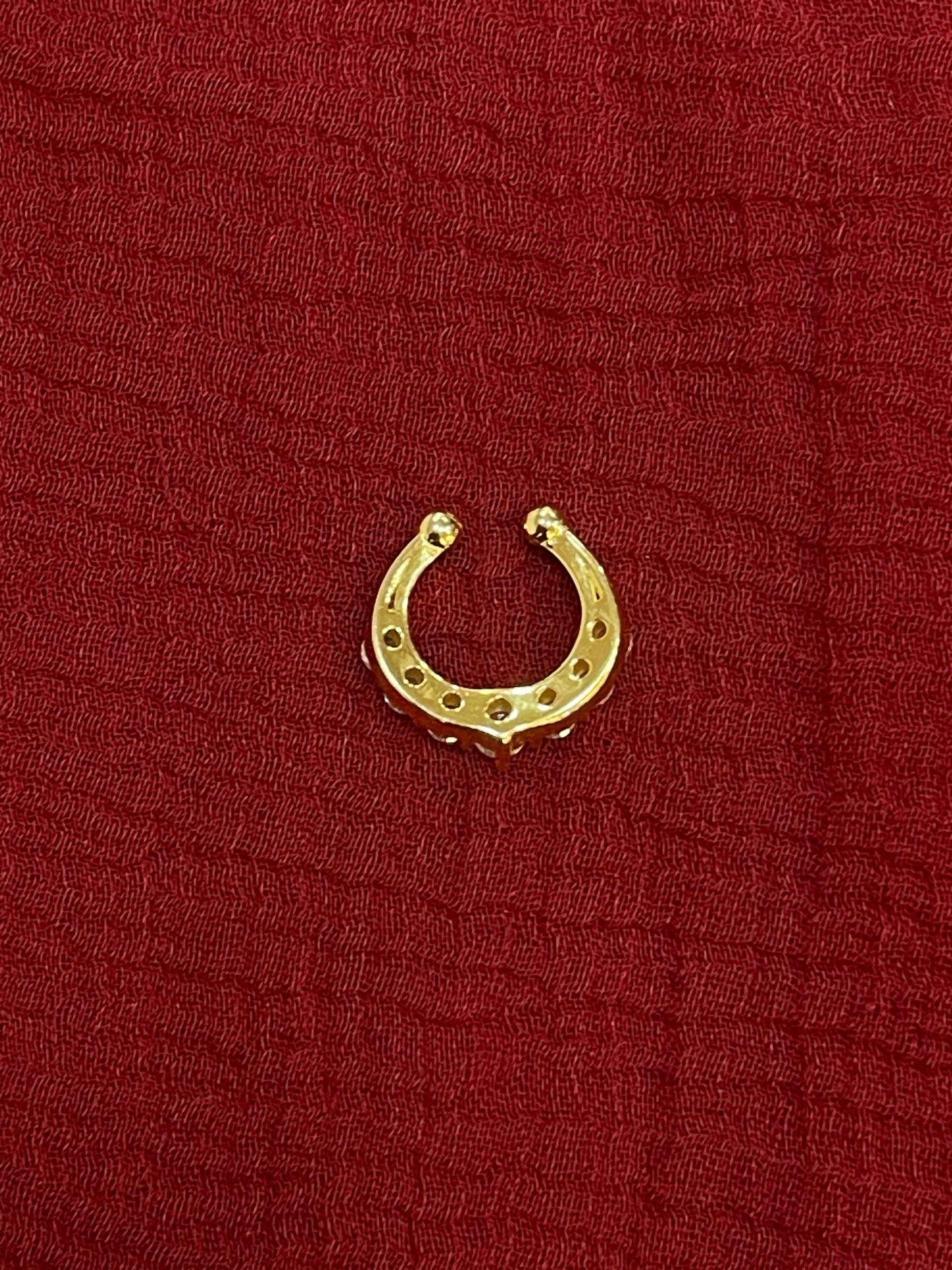 92.5 Silver Gold Plated Classy Septum
