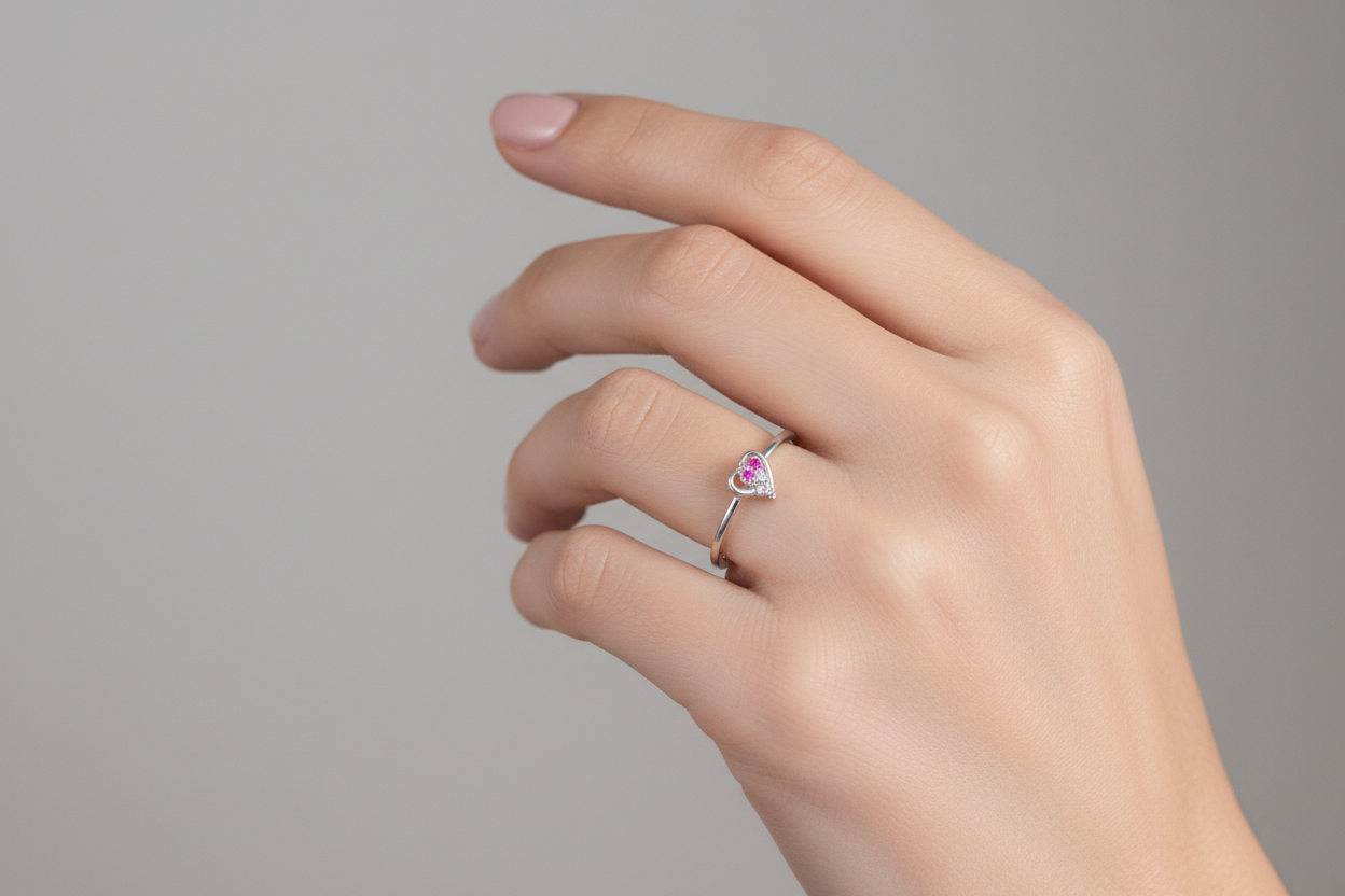 92.5 Silver Ring for Women Size 8 | Stylish Smooth Finish | Elegant Fashion Jewellery