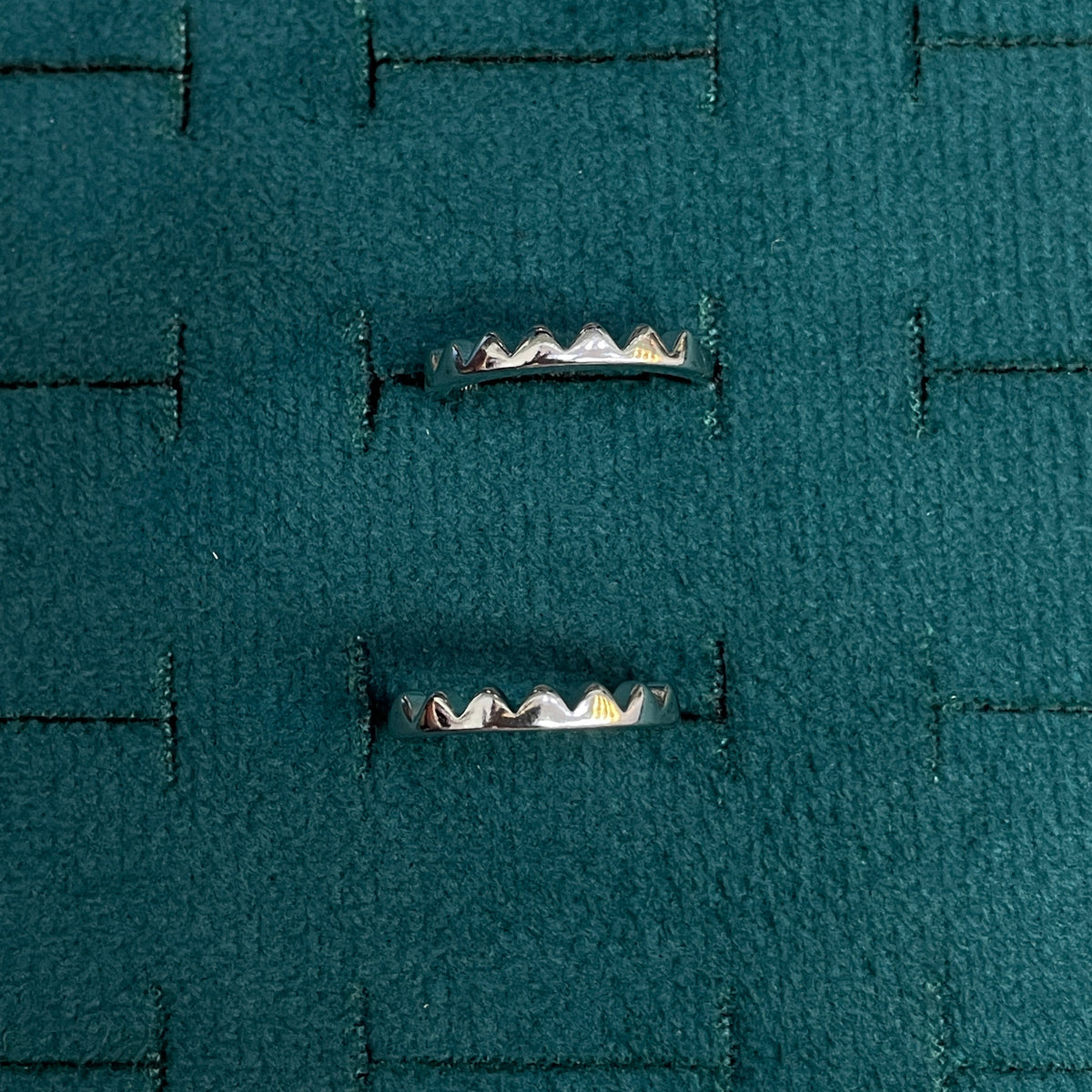 92.5 Silver Zigzag Toe Rings