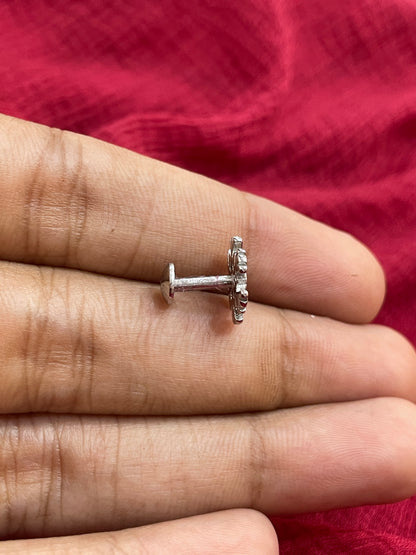 92.5 Silver Minimal Stylish Earrings for Women | Simple Elegant Design | Everyday Wear Jewellery