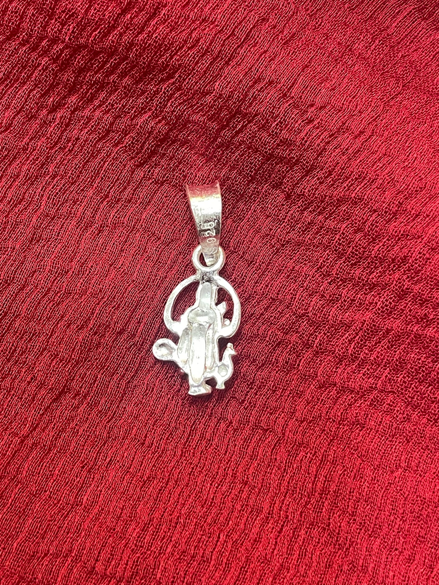 92.5 Silver Kartikeya Pendant for Men & Women | Subramanya Swamy Sacred Motif | Temple Jewellery