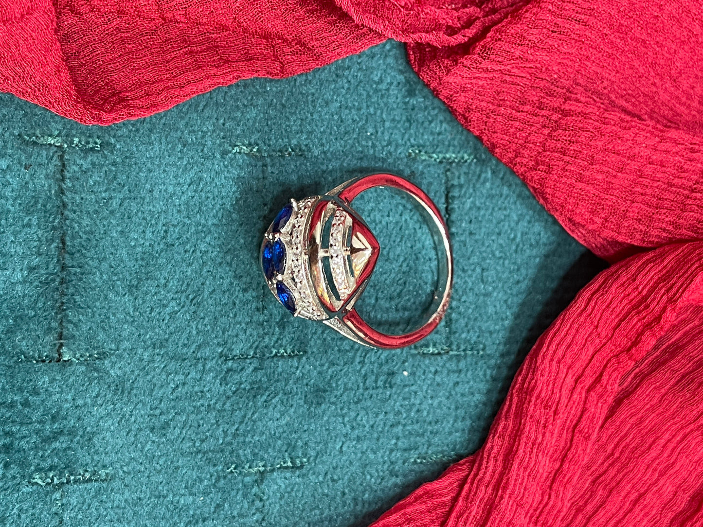 92.5 Silver Classy Stylish Ring for Women Size 14 | Elegant Contemporary Design | Premium Jewellery