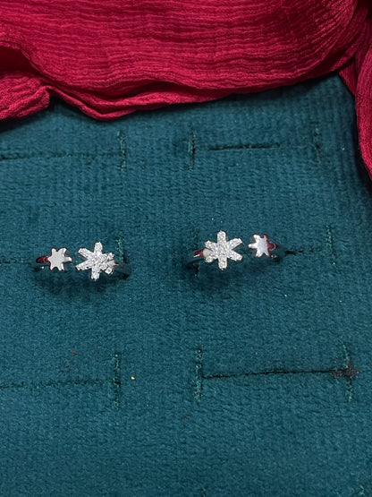 925 Silver Star Toe rings