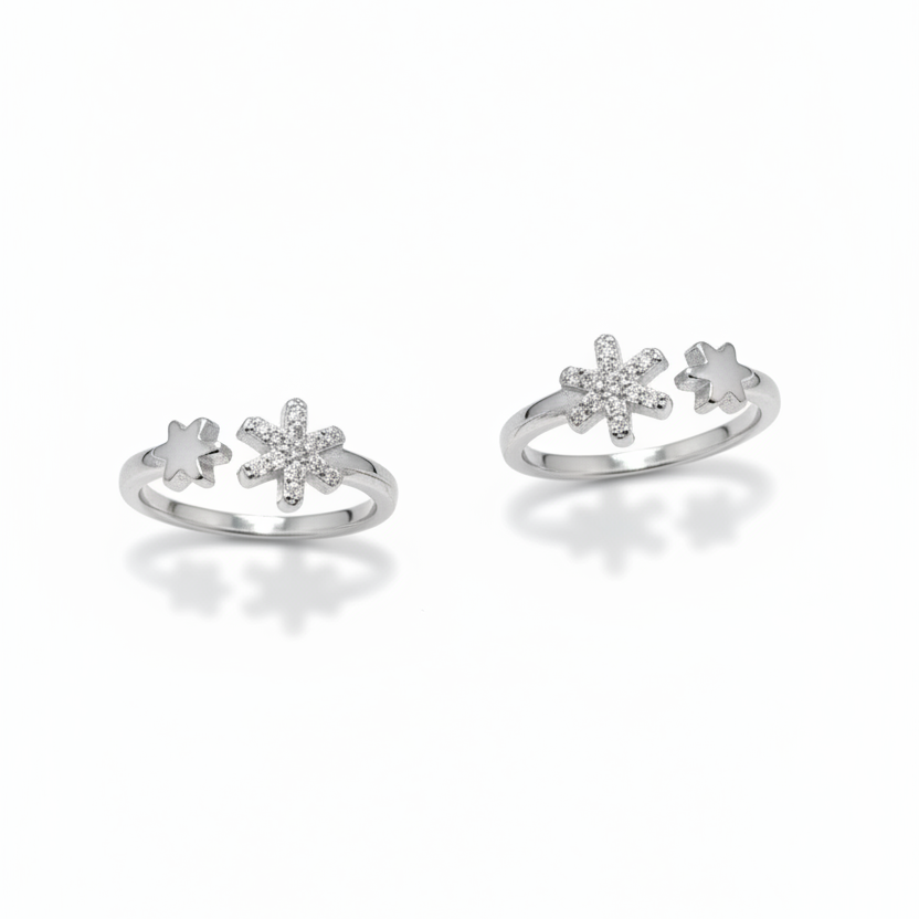 925 Silver Star Toe rings