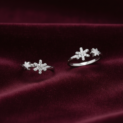 925 Silver Star Toe rings