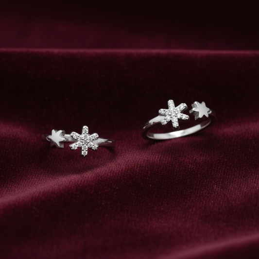925 Silver Star Toe rings