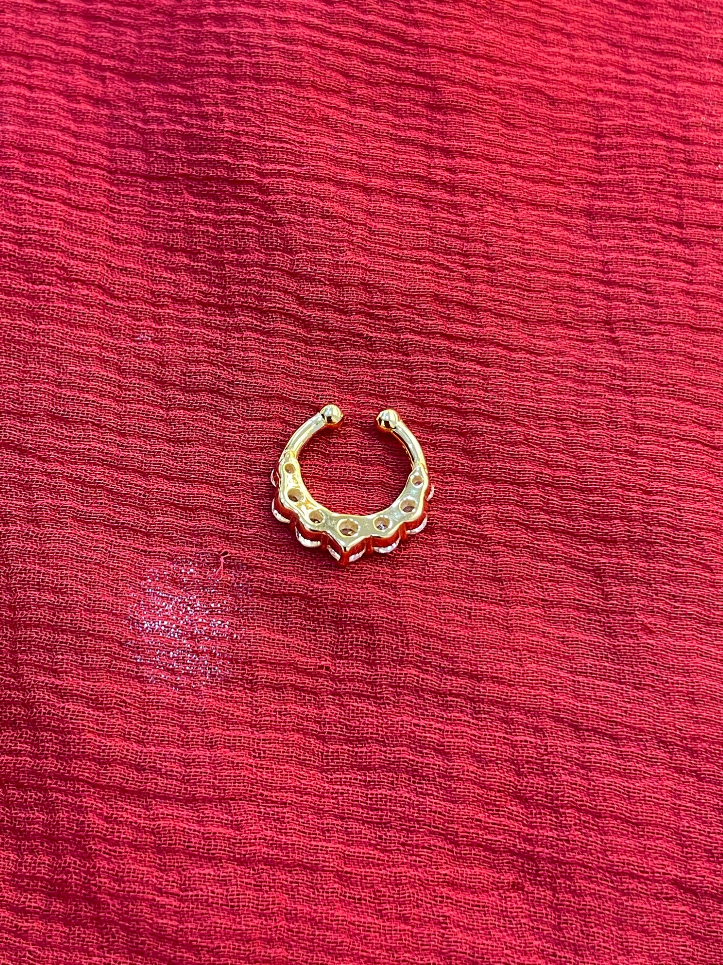 92.5 silver gold plated classy septum