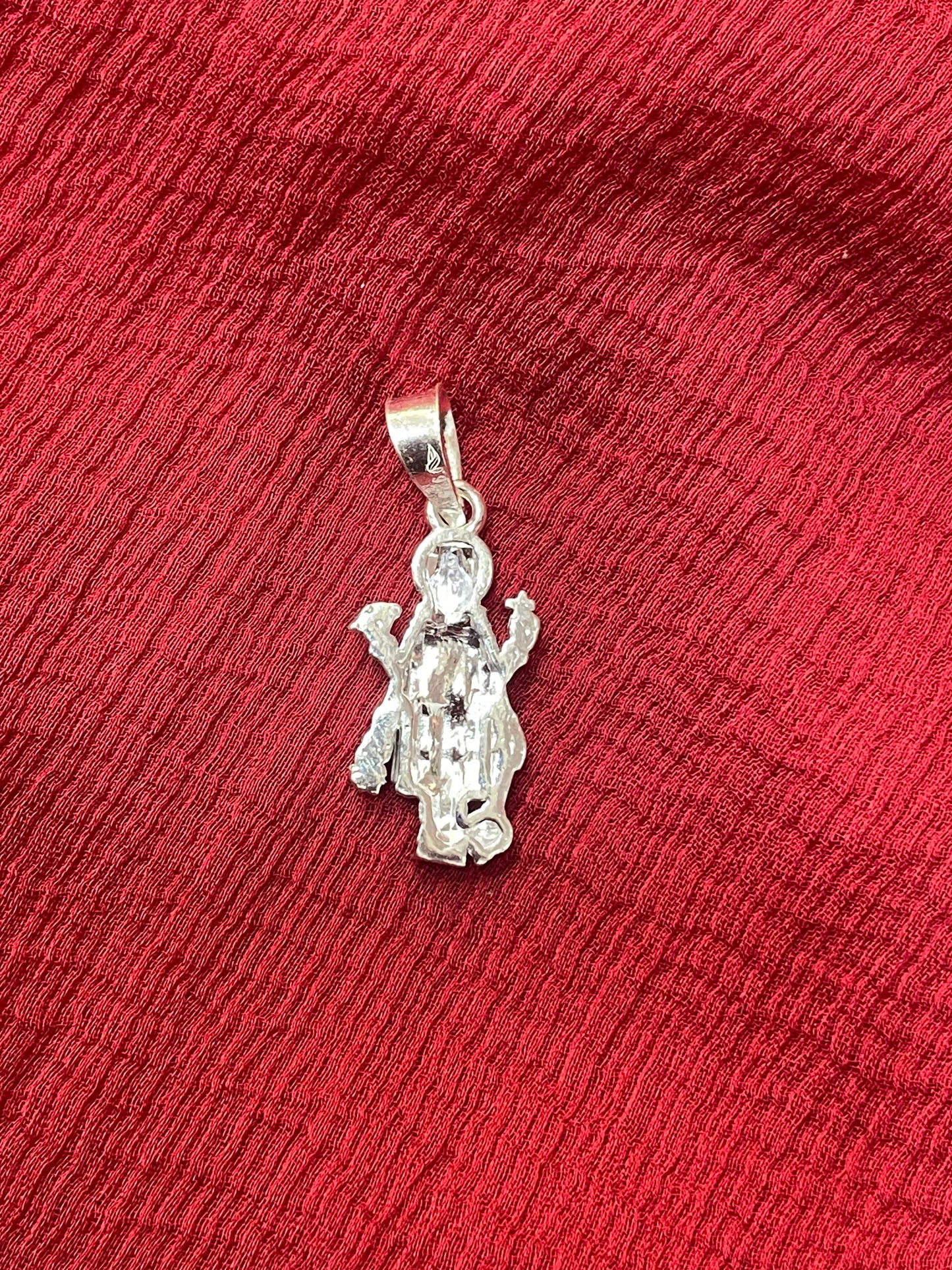 92.5 Silver Narayana Pendant for Men & Women | Vishnu Murthy Sacred Design | Spiritual Jewellery