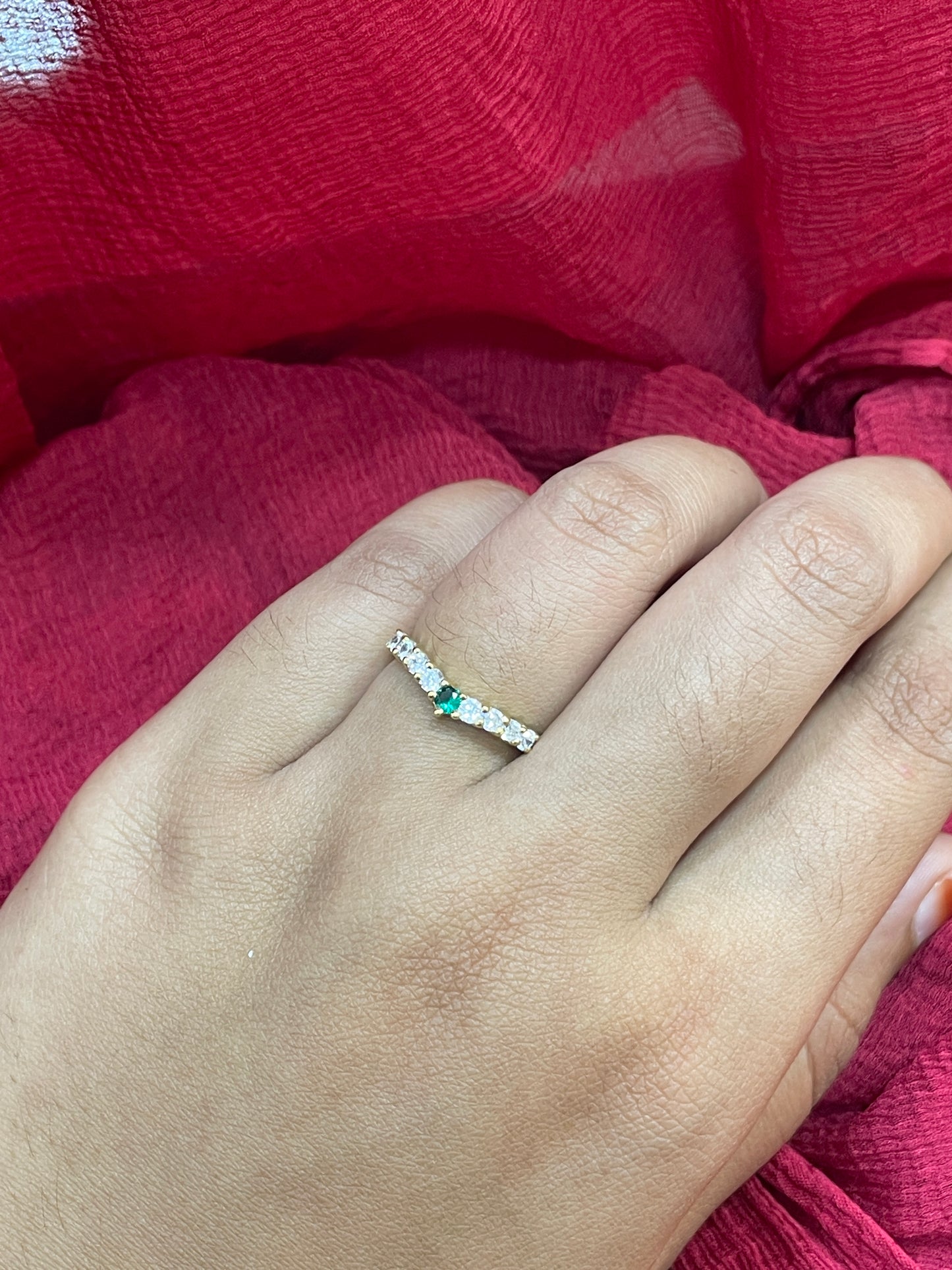 92.5 Silver Gold Plated Stylish Ring for Women Size 13 | Contemporary Elegant Design | Jewellery