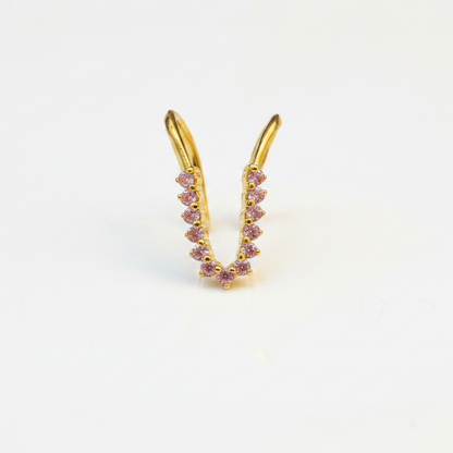 92.5 silver gold plated stylish classy vanki ring