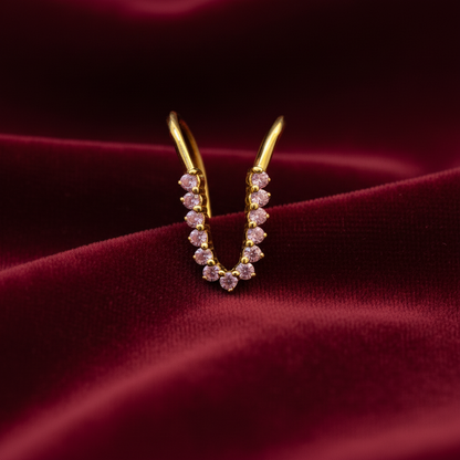 92.5 silver gold plated stylish classy vanki ring