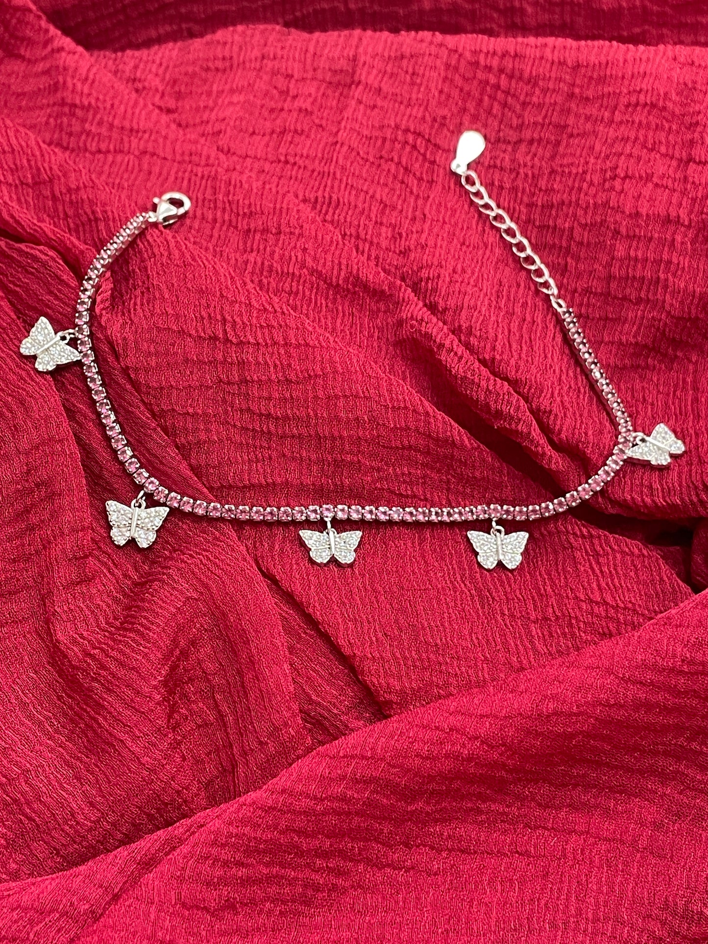92.5 Silver Trendy Butterfly Bracelet for Women 8 Inches | Cute Elegant Design | Stylish Jewellery