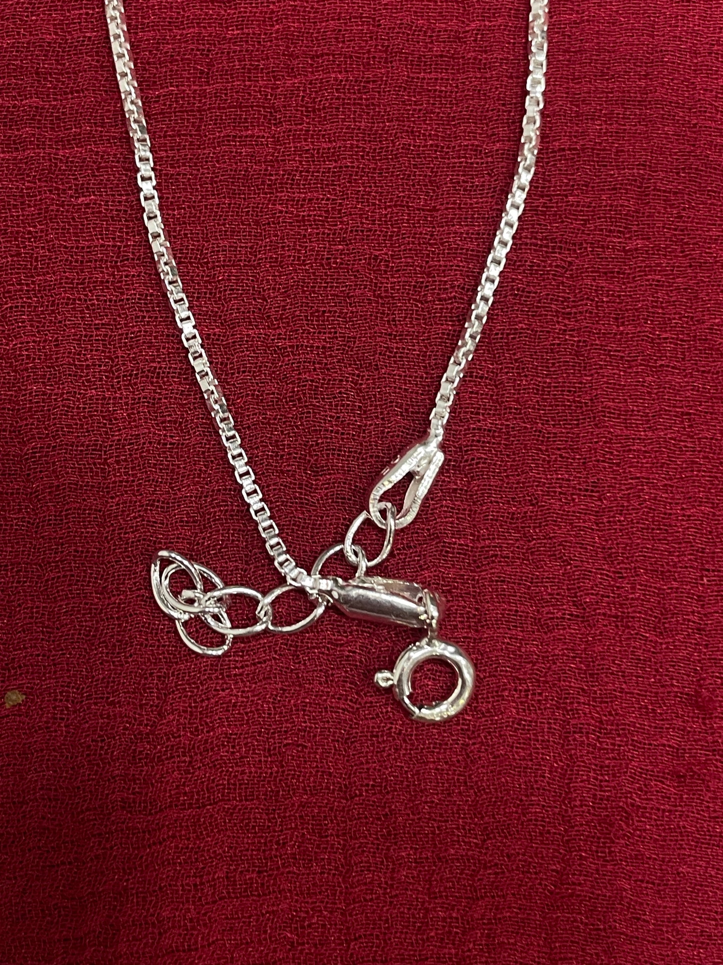 925 Evil Eye Box Chain Bracelet - 7 inch