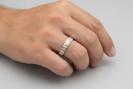 92.5 Silver Men’s Ring Size 24 | Stylish Strong Design | Elegant Fashion Jewellery