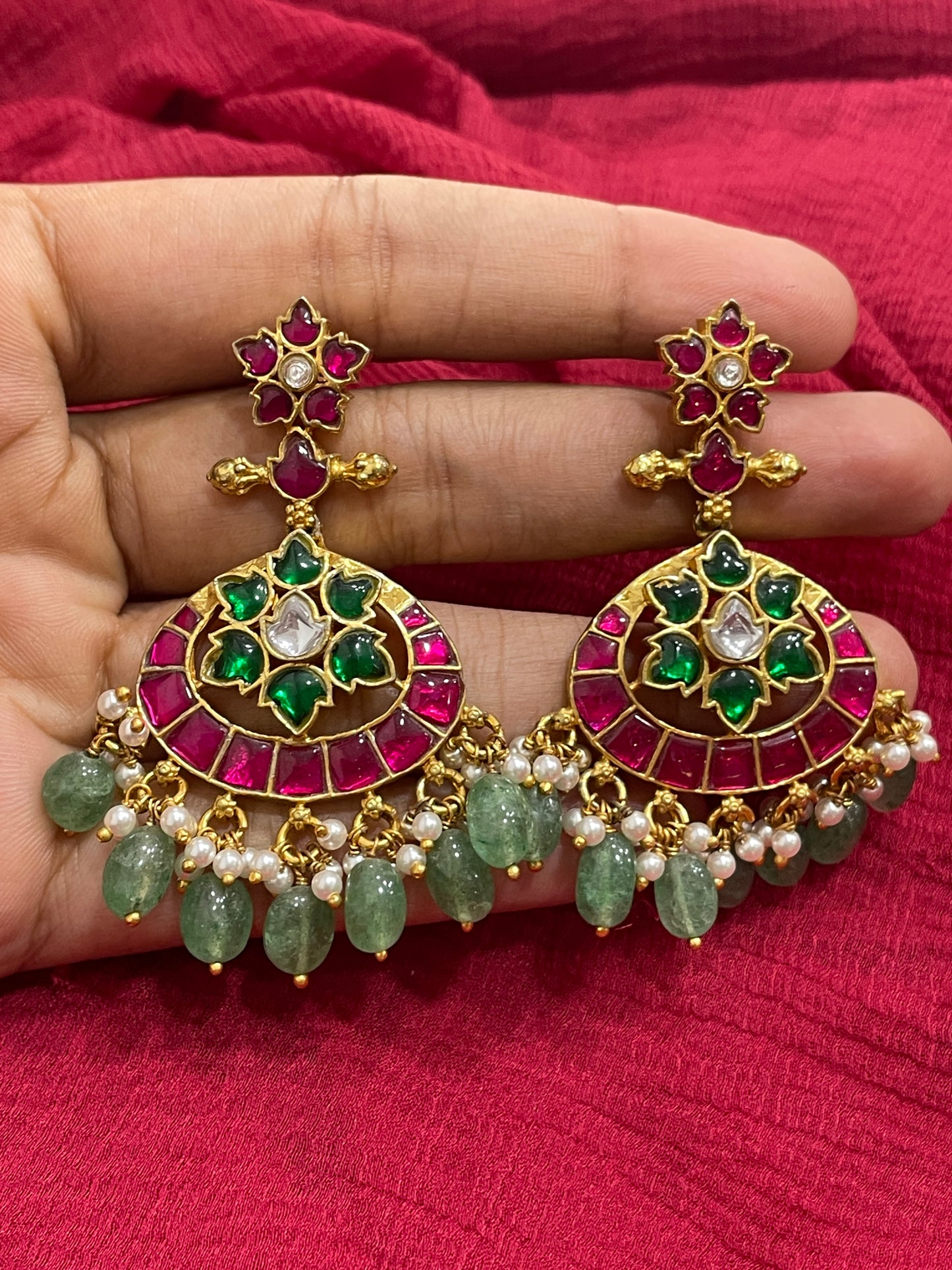92.5 Silver Gold Plated Earrings for Women | Elegant Stylish Design |Jewellery