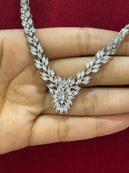 92.5 Silver Stylish Necklace for Women 19 Inches | Elegant Modern Design | Premium Daily Wear Jewellery