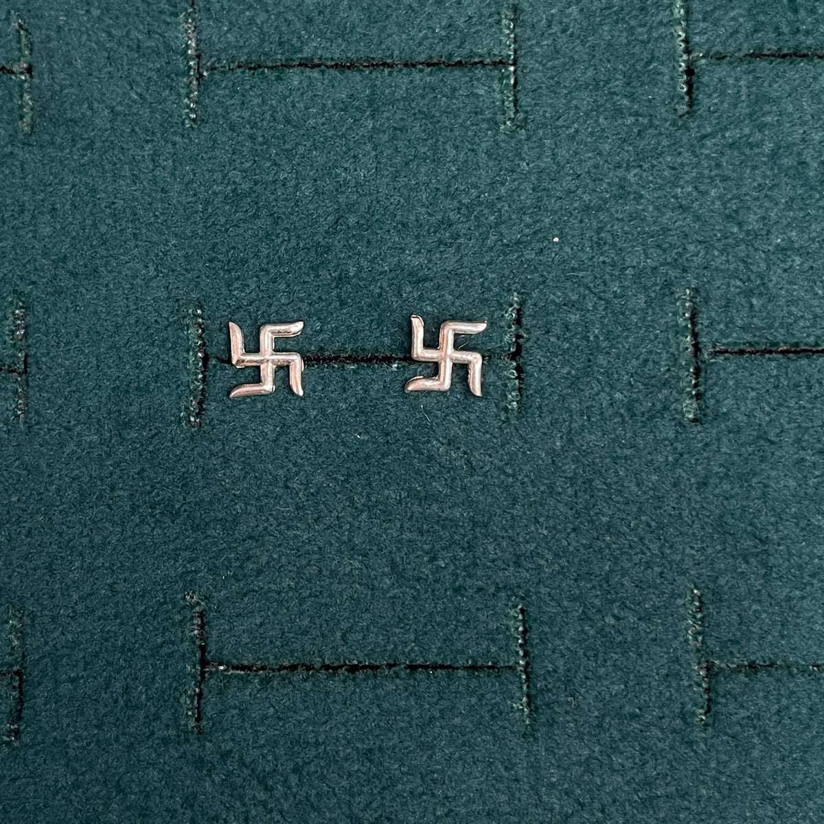 92.5 Silver Swastik small Second Studs | Stylish Spiritual Design | Elegant Jewellery pair