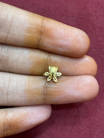 92.5 Silver Gold Plated Second Studs | Stylish Sleek Finish Design | Elegant Fashion Jewellery