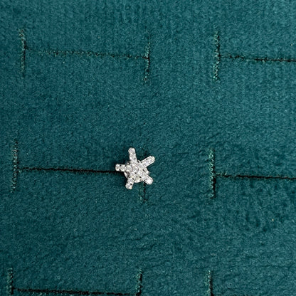 92.5 Silver White Stone Star Studs | Elegant Sparkle Design | Jewellery pair
