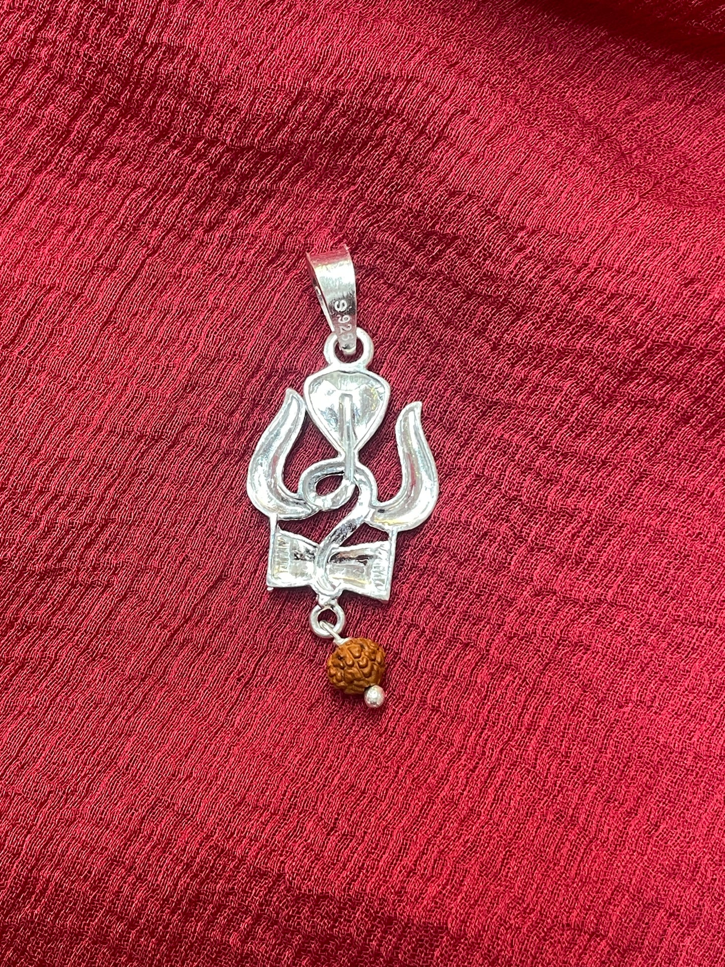 92.5 Silver Trishul (Trishulam) Design Pendant for Men & Women – Temple Style