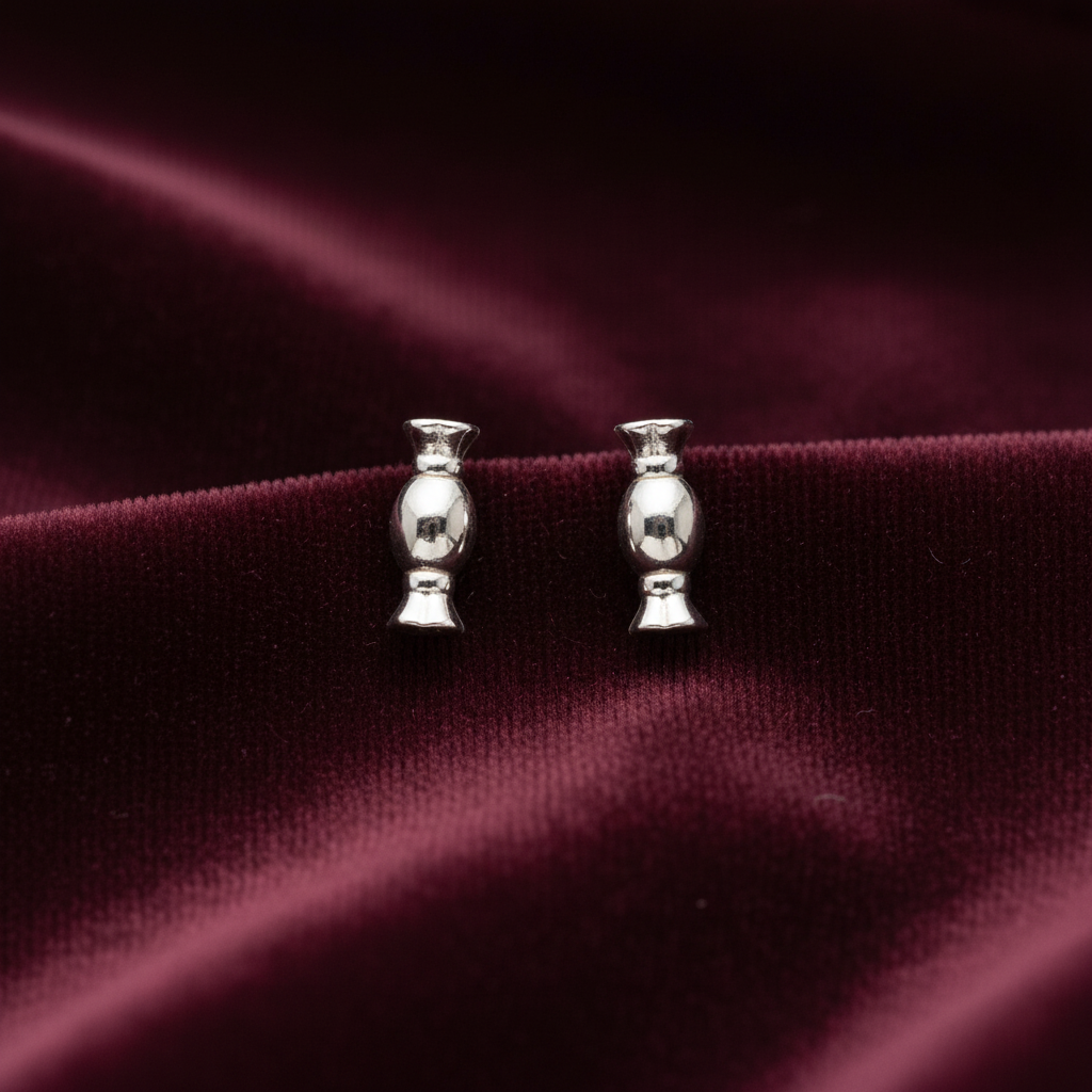 92.5 Silver Minimal Earrings for Women | Stylish Simple Design | Elegant Daily Wear Jewellery