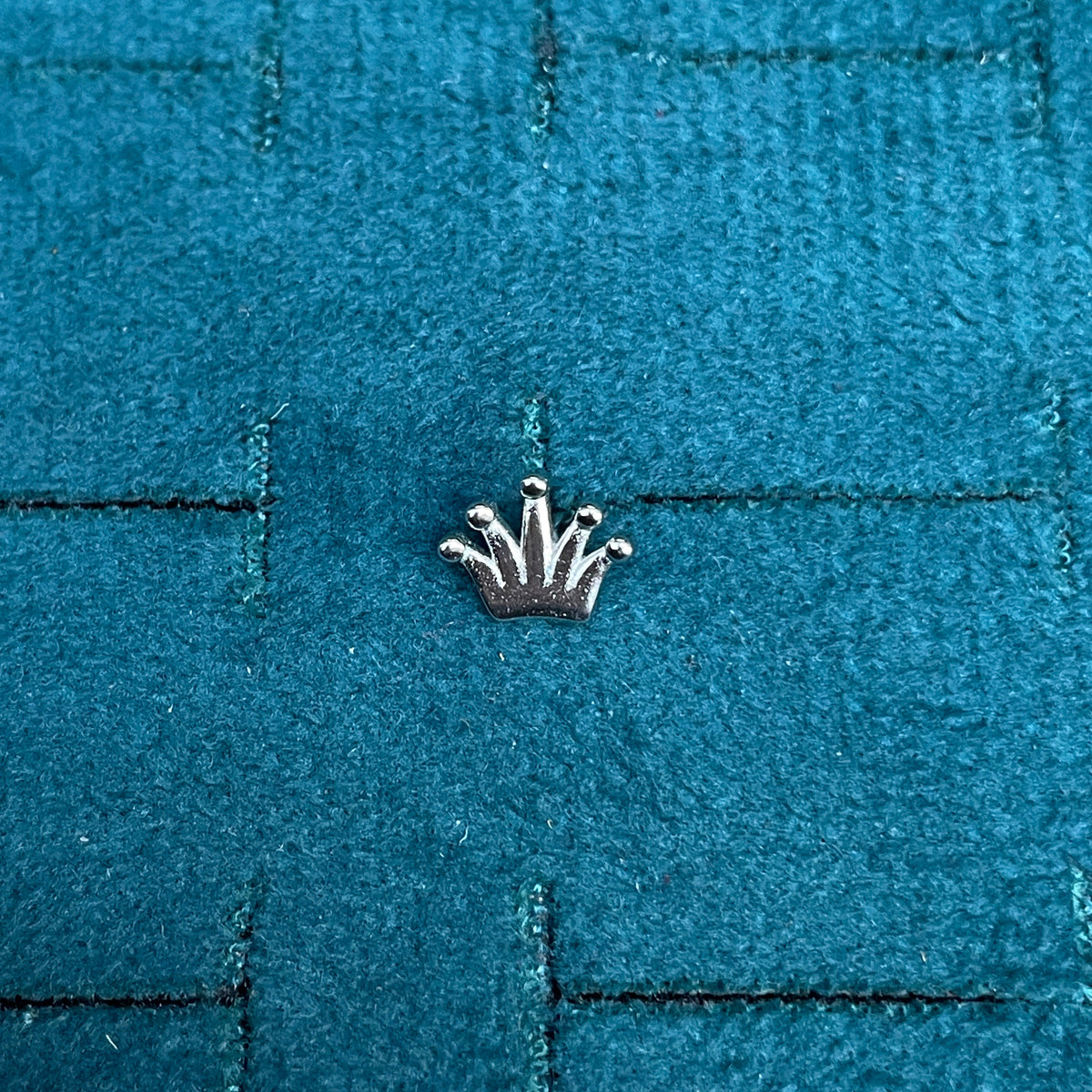 92.5 Sterling Silver Crown & Ball Stud Earrings for Women pair