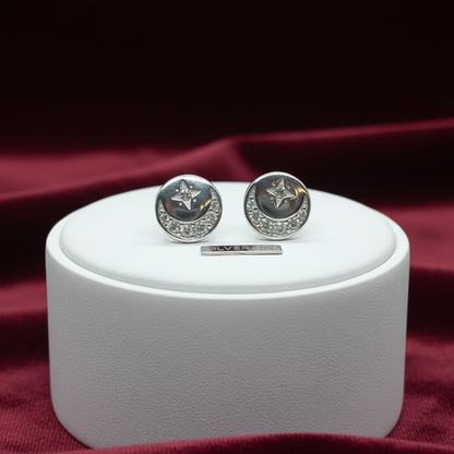 92.5 silver second studs earrings 