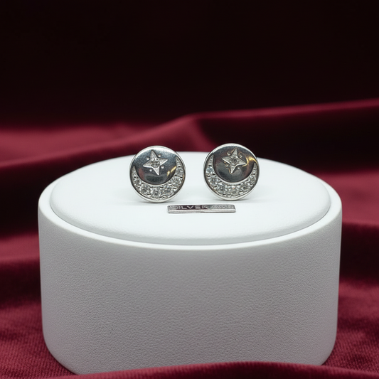 92.5 silver second studs earrings 