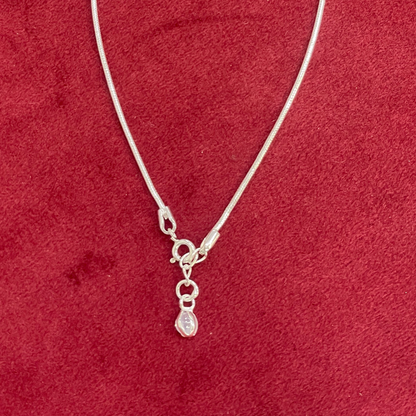 92.5 Sterling Silver Snake Chain Evil Eye Bead & Silver Ball Anklets for Women