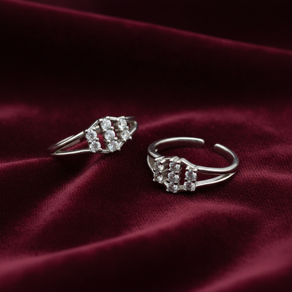 92.5 silver toe rings 