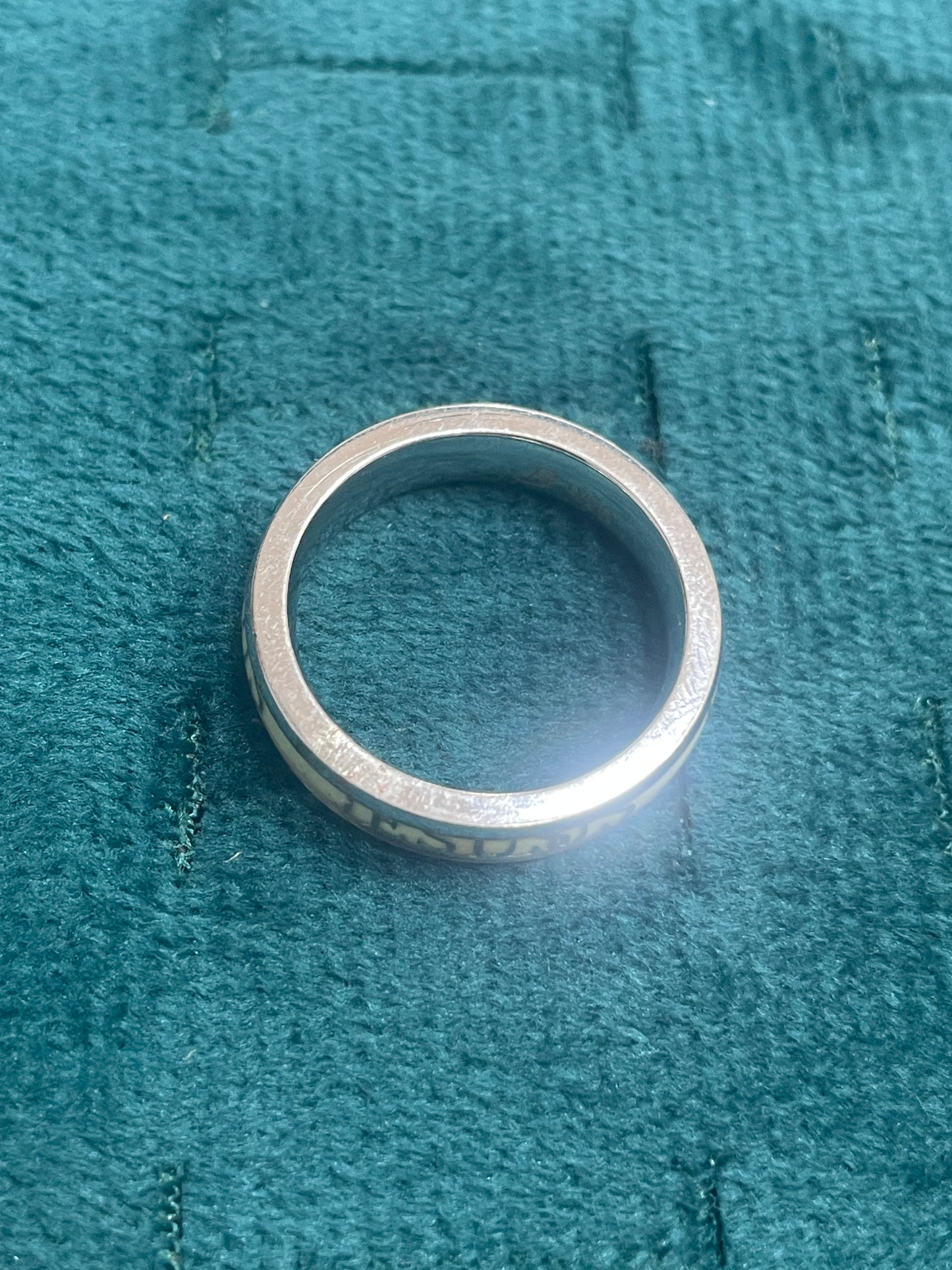 92.5 Silver JESUS Men’s Ring Size 16 | Stylish Spiritual Design | Elegant Jewellery