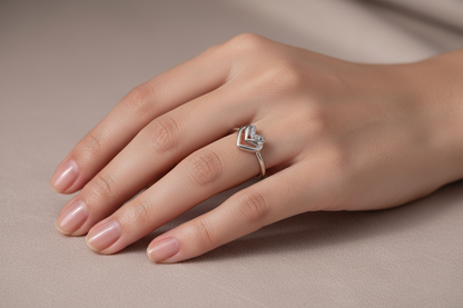 92.5 Silver Simple Ring for Women Size 16 | Stylish Clean Finish | Elegant Fashion Jewellery