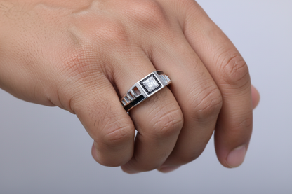92.5 Silver Men’s Ring Size 21 | Stylish Smooth Finish | Elegant Jewellery