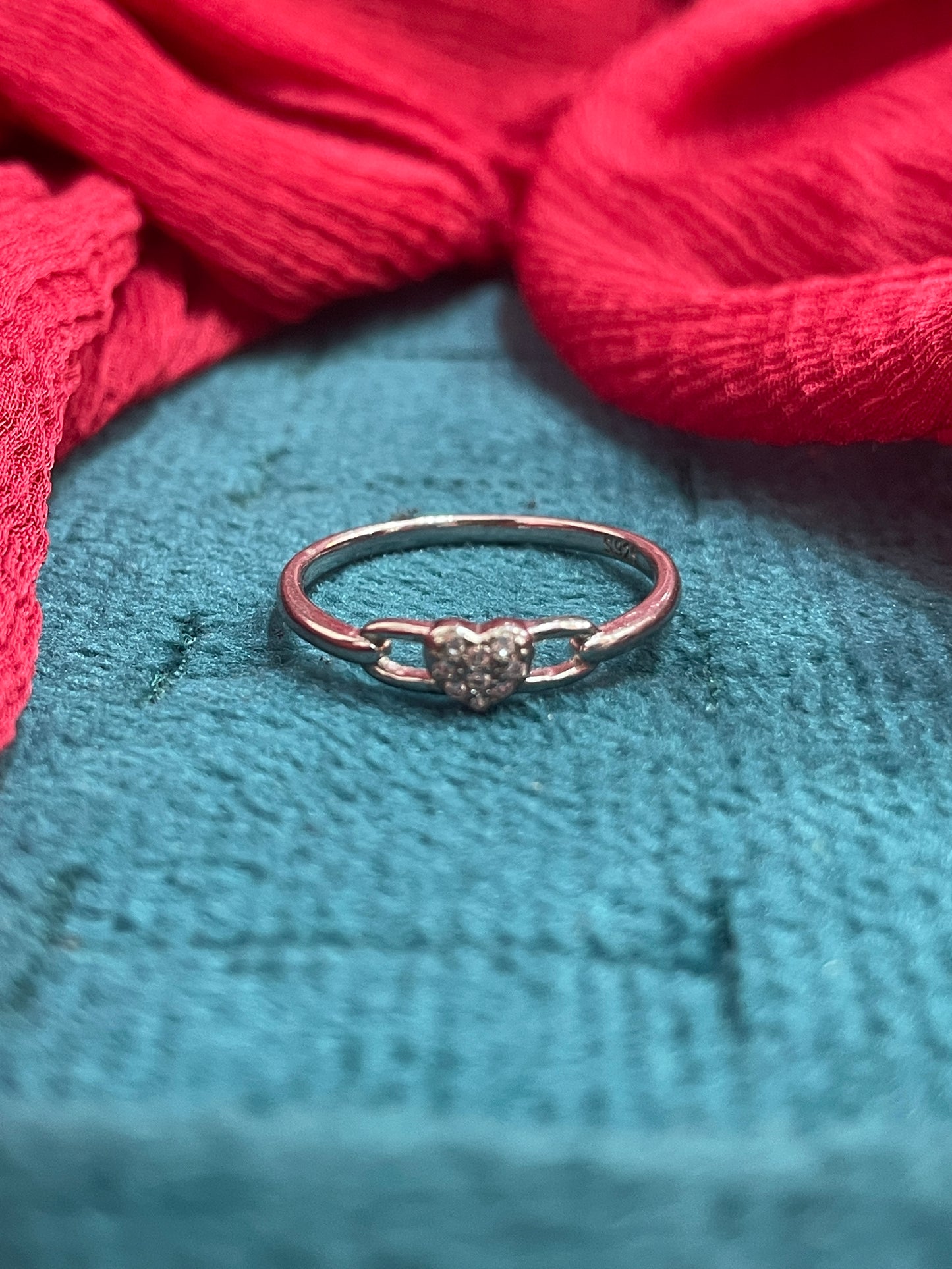 92.5 Silver Heart Ring for Women Size 11 | Stylish Charm Design | Elegant Gift Jewellery