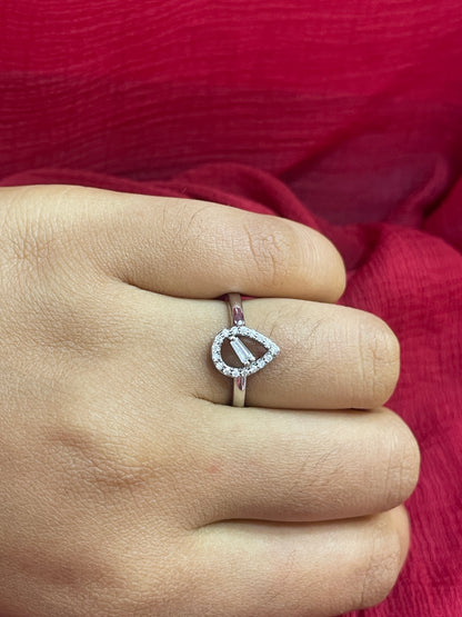92.5 Silver Ring for Women Size 14 | Stylish Refined Finish | Elegant Fashion Jewellery