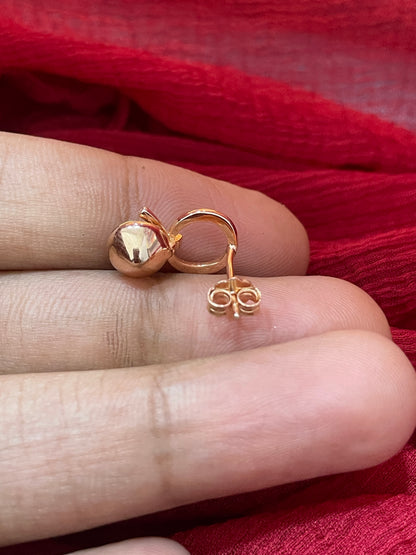 92.5 Silver Rose Gold Plated Cute Earrings for Women | Stylish Elegant Design | Trendy Jewellery