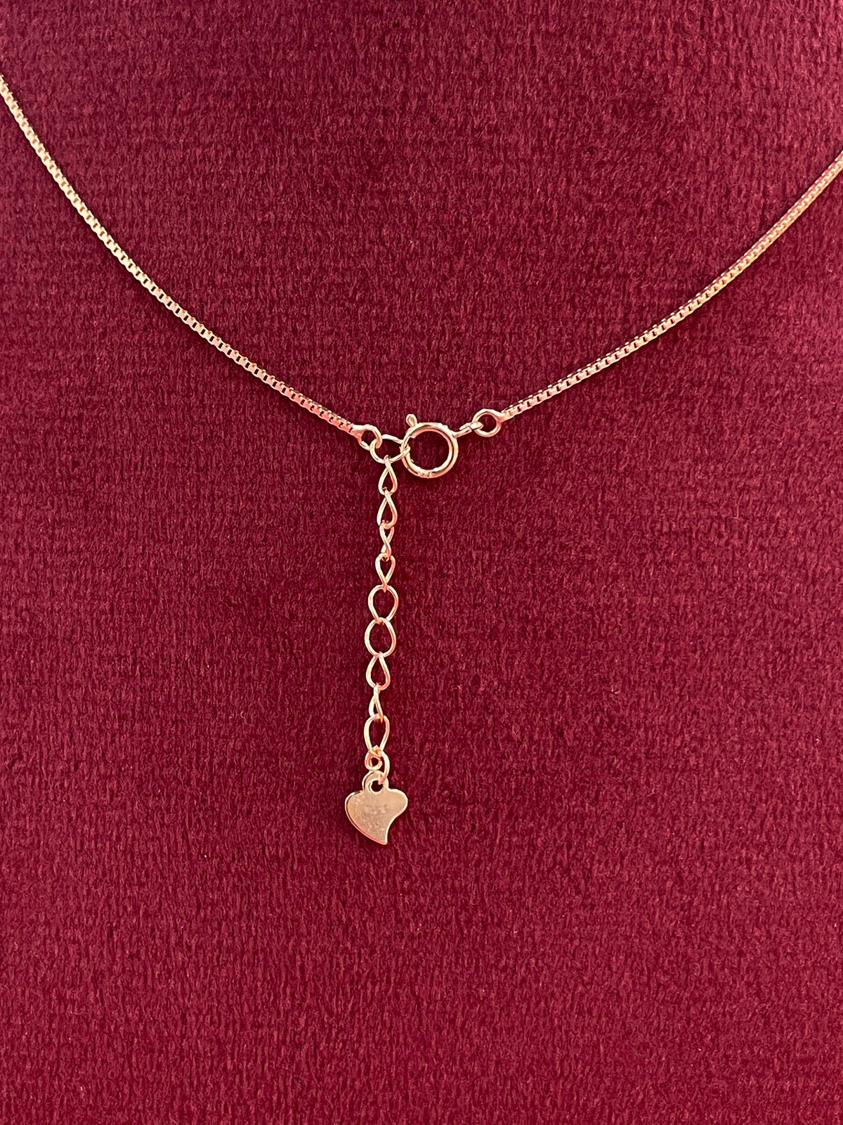 92.5 Silver Rose Gold Plated Solitaire Heart CZ Floating Pendant Necklace for Women